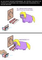 angry animal_abuse bloodshot_eyes button comic crying fluffy foals guillotine meme mother pony puzzle tail text torture tranny variant:bernd variant:cryboy_soyjak variant:soyak yellow_hair // 740x1038 // 137.6KB