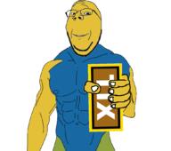 arm buff closed_mouth giving glasses hand roblox smile soyjak stubble subvariant:wholesome_soyjak swolesome tix variant:gapejak yellow_skin // 1056x937 // 113.3KB
