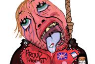 brown_hair drugs faggot hanging lipstick open_mouth red_(user) red_skin redraw rope stubble tranny variant:bernd // 800x542 // 440.4KB