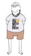 beer clothes foot full_body glasses smile soyjak stubble tshirt variant:wholesome_soyjak // 580x1020 // 89.7KB