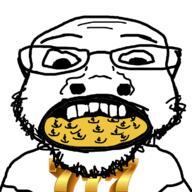 beard big_lips big_nose coins glasses open_mouth stubble t-shirt teeth variant:coinjak // 732x732 // 157.7KB