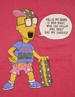 bad_bart bart_simpson baseball_cap clothes glasses open_mouth shorts skateboard sneakers soyjak stubble the_simpsons tshirt variant:unknown yellow_skin // 550x707 // 413.1KB