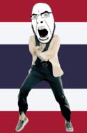 angry animated country dance flag gangnam_style glasses open_mouth soyjak stubble thailand variant:cobson // 300x460 // 501.9KB