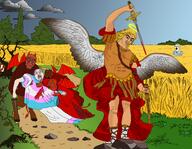 1488 angel armor art bbc blond blood bloodshot_eyes cape christianity classical_art_parody closed_mouth cloud crying dead devil drawn_background feather field flower frown full_body glasses gore grass guts halo hooves horn its_over millions_must_die multiple_soyjaks nazism noose painting pink_hair plant red_skin road robe rock rope sad saint_michael_archangel sandals scabbard scared schutzstaffel sock sonnenrad soyjak squirrel stubble swastika sword tail text thorns tongue total_nigger_death trad_wife tranny tree variant:a24_slowburn_soyjak variant:bernd variant:chudjak variant:cobson variant:feraljak variant:soyak wheat white_skin wing wound yellow_sclera yellow_teeth ywnbaw // 1921x1488 // 1.0MB