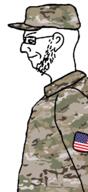 camouflage chin ear glasses patch side_profile soldier stubble united_states variant:soydierjak // 330x720 // 157.6KB