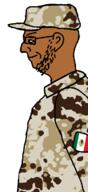 camouflage chin ear glasses mexico patch side_profile soldier stubble variant:soydierjak // 330x720 // 75.1KB