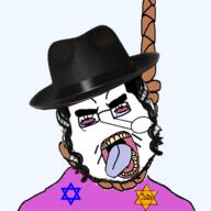 ack angry countrywar death drew_pavlou fat glasses hanging jews judaism jude kike obese rabbi rope serious star_of_david stare suicide variant:pavloujak // 1164x1164 // 543.9KB