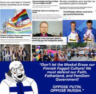 clothes country cross finland flag gay lgbt news soyjak text variant:feraljak // 1024x1006 // 239.2KB