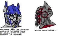 blue_eyes closed_mouth nordic_chad open_mouth optimus_prime robot sentinel_prime sharp_teeth soyjak text transformers transformers:_dark_of_the_moon variant:soyak // 798x499 // 143.3KB