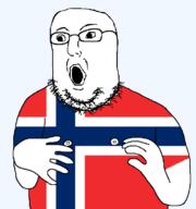 arm clothes flag glasses hand nipple norway open_mouth soyjak stubble transparent variant:norwegian // 723x770 // 15.1KB