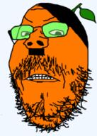 adolf_hitler angry anthony_(user) froot frootist_new_order frown glasses hair mustache nazi_germany nazism orange_skin soyjak stubble variant:gapejak // 663x927 // 290.5KB