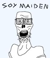 clothes glasses iron_maiden open_mouth soyjak stubble text variant:unknown // 1052x1225 // 4.9MB