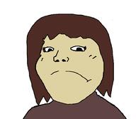 brown_hair care_(petscop) cartoon closed_mouth clothes female frown hair petscop soyjak subvariant:soylita tshirt variant:gapejak white_skin // 908x792 // 24.6KB