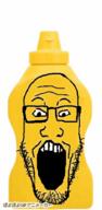animated byonbyon glasses mustard objectsoy open_mouth poyopoyo soyjak stubble variant:markiplier_soyjak // 196x400 // 644.0KB