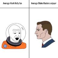 astronaut blake_masters clothes democrat mark_kelly nordic_chad open_mouth soyjak text variant:soyak // 1080x1080 // 366.0KB