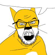 animal cat ear scratch speech_bubble_empty variant:feraljak yellow_skin // 1500x1500 // 72.2KB