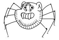 arachnid arm bug calarts ear grin multiple_eyes redraw smile soyjak spider stubble variant:impish_soyak_ears // 1591x1086 // 163.5KB