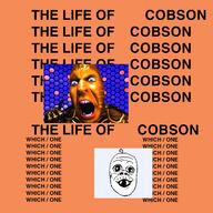2soyjaks album_cover baby blue_eyes deformed kanye_west movie music mustache open_mouth rap smile soyjak text the_lawnmower_man variant:cobson variant:jacobson // 1280x1280 // 438.7KB