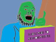 arm beard colorful hand open_mouth pewdiepie soyjak text variant:unknown // 508x383 // 61.7KB