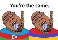armenia azerbaijan bloodshot_eyes brown_skin churka flag glasses hair hanging rope stubble suicide variant:bernd you're_the_same // 3352x2328 // 439.0KB