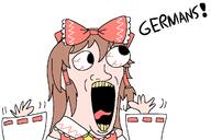 anime germany hakurei_reimu open_mouth subvariant:wewjak touhou variant:soyak video_game waving // 1200x800 // 31.5KB