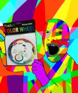arm clothes color_wheel colorful drawn_background hand holding_object open_mouth soyjak variant:unknown // 640x765 // 357.8KB
