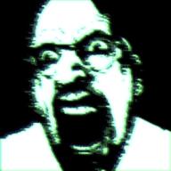 angry black_background glasses glowie glowing green_skin realistic screaming variant:cobson // 512x512 // 182.1KB