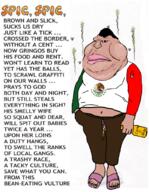 a_wyatt_mann alcohol angry arm belly belly_button brown_skin bug clothes coat_of_arms countrywar fat flag flag:mexico fly foot full_body hair hand latinx leg lips looking_at_you mexico meximutt nikocado_avocado no_teeth obese penis piss poem satoko_houjou(namefag) slippers soyjak stinky text ugly_bastard urine variant:meximutt yellow_sclera // 793x1024 // 931.6KB