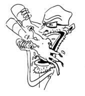 arm bottle carricature cartoon drinking glasses hand holding_object oekaki open_mouth soyjak stretched_mouth stubble variant:unknown // 1126x1272 // 306.3KB