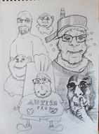 arm autism beard closed_mouth clothes dancing_swede drake drawing ear fat glasses irl meds multiple_soyjaks oekaki open_mouth paper pencil rape_(tobacco) sad stubble subvariant:hornyson traditional_media variant:bartender variant:cobson variant:feraljak variant:gapejak variant:impish_soyak_ears // 1175x1600 // 159.6KB