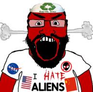 alien angry flag:china flag:united_states glasses open_mouth red_skin soyjak subvariant:science_lover variant:markiplier_soyjak // 800x789 // 298.9KB