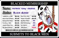 bbc blacked bloodshot_eyes crying glasses hand membership_card mustache open_mouth painted_nails red_shirt rope spade subvariant:chudjak_front suicide swastika tattoo text tongue variant:chudjak // 1229x801 // 360.6KB