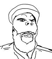 angry beard clothes hat islam shia soyjak turban variant:gapejak // 706x800 // 74.0KB