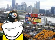 clothes ear football hat helmet irl_background ketchup no_nose pennsylvania pittsburgh smile soyjak steelers stubble variant:impish_soyak_ears // 1583x1156 // 966.3KB