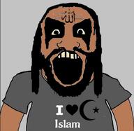 allah angry beard black_metal brown_skin halal islam muslims subvariant:science_lover variant:markiplier_soyjak // 1122x1094 // 74.2KB