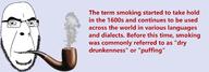 factjak pipe smile smoke smoking soyjak text variant:cobson // 3050x1060 // 834.6KB