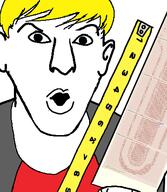 4chan ascii clothes ear hair nate open_mouth ruler soyjak soyjak_party text thrembo variant:56jak yellow_hair yellow_hairear // 360x415 // 78.4KB