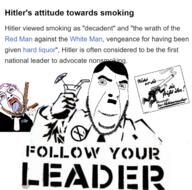 adolf_hitler advertisement cigarette follow_your_leader nazism propaganda smoking tranny variant:bernd variant:cobson // 1280x1265 // 822.1KB