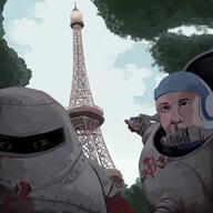 arm command_and_conquer communism drawn_background eiffel_tower hammer_and_sickle hand meta:not_a_soyjak paris pointing soy_parody soyjak tesla_trooper tree variant:two_pointing_soyjaks video_game white_skin // 2000x2000 // 2.0MB