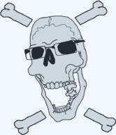 bone cracked emoticon glasses open_mouth skull skull_and_bones soyjak variant:cobson // 794x918 // 43.1KB