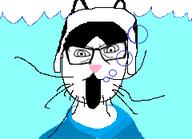 angry animal bubble cat cat_ear clothes glasses hat hyprobj open_mouth snout soyjak streamer stubble underwater ushanka variant:feraljak variant:unknown water whisker // 240x174 // 8.8KB