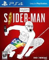 arm clothes full_body gay glasses hand holding_object leg lgbt open_mouth playstation sony soy soybean soyjak soylent spiderman stubble variant:soyak video_game // 790x960 // 605.2KB
