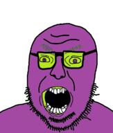 angry glurple open_mouth soyjak stubble variant:unknown // 677x799 // 110.4KB