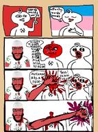 arm beard blood closed_mouth clothes comic fist flag glasses gore hat heart i_love islam oh_my_god_she_is_so_attractive pakistan punch punisher_face red_skin soyjak speech_bubble stonetoss subvariant:science_lover text tshirt variant:markiplier_soyjak // 608x816 // 125.4KB