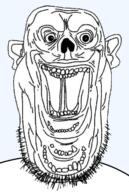 ear goofy goofy_grinner grin grinnerjak monster open_mouth stubble variant:unknown // 350x520 // 154.4KB