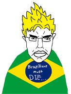 brazil clothes dragon_ball flag flag:brazil glasses hair lips millions_must_die subvariant:chudjak_front super_saiyan variant:chudjak // 630x830 // 30.0KB