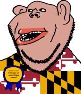amerimutt award baltimore black_sclera brown_skin chicago clothes ear flag flag:maryland lips maryland mutt open_mouth soyjak state stubble subvariant:impish_amerimutt text united_states variant:impish_soyak_ears // 685x793 // 44.1KB