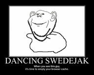 dance dancing_swede ear full_body glasses meme smile soyjak soyjak_party stubble text variant:impish_soyak_ears // 750x600 // 50.4KB