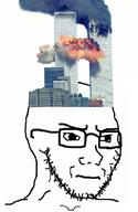 9_11 building closed_mouth clothes concerned frown glasses hat soyjak stubble united_states variant:classic_soyjak // 597x915 // 448.7KB