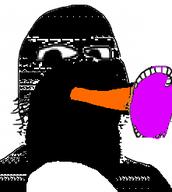 animal beak black_skin open_mouth penguin soyjak stubble subvariant:tismjak variant:gapejak // 221x247 // 13.1KB